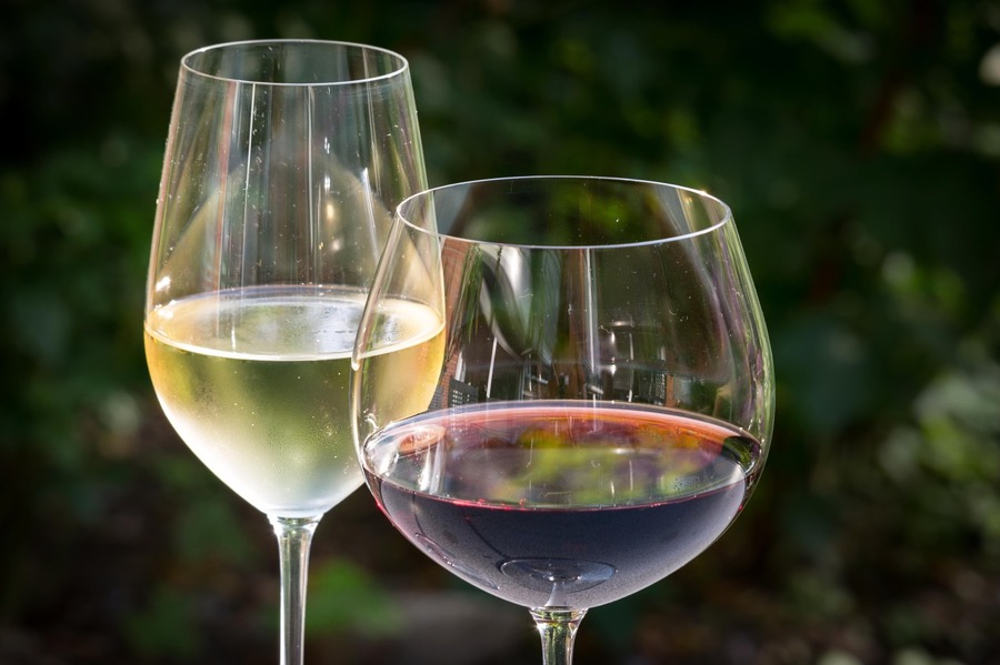 VINUM wine-glasses-white-red